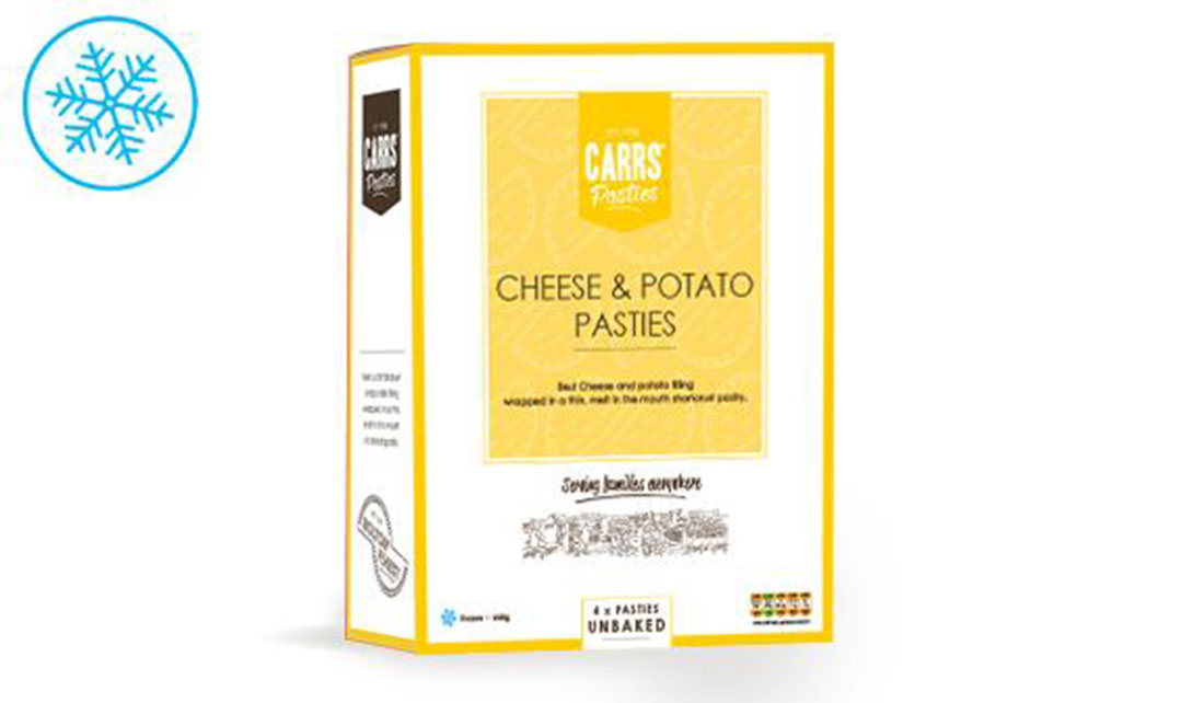 Cheese Pasties (Pack of 4 Unbaked, Frozen Pasties) – Carrs Pasties Shop